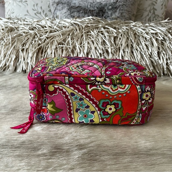 VERA BRADLEY Pink Swirls 2014 Large Microfiber Blush & Brush Cosmetic Case - Picture 8 of 11
